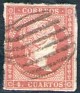 Spain 1856 Isabel II 4 Cu. Rojo Edifil 48. España 1856 48 usa. Subida por susofe